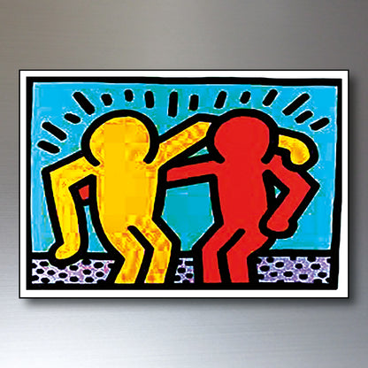 Keith Haring Graffiti Pop Art Fridge Magnets | Set of 8 | No.1