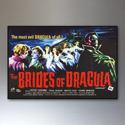 Vintage Hammer Horror Movie Poster Fridge Magnets Set of 8 | Classic Horror Gift | No.1
