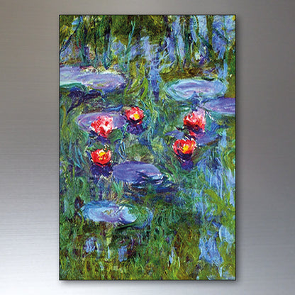 Vintage Claude Monet Impressionist Paintings | Set of 8 Fridge Magnets