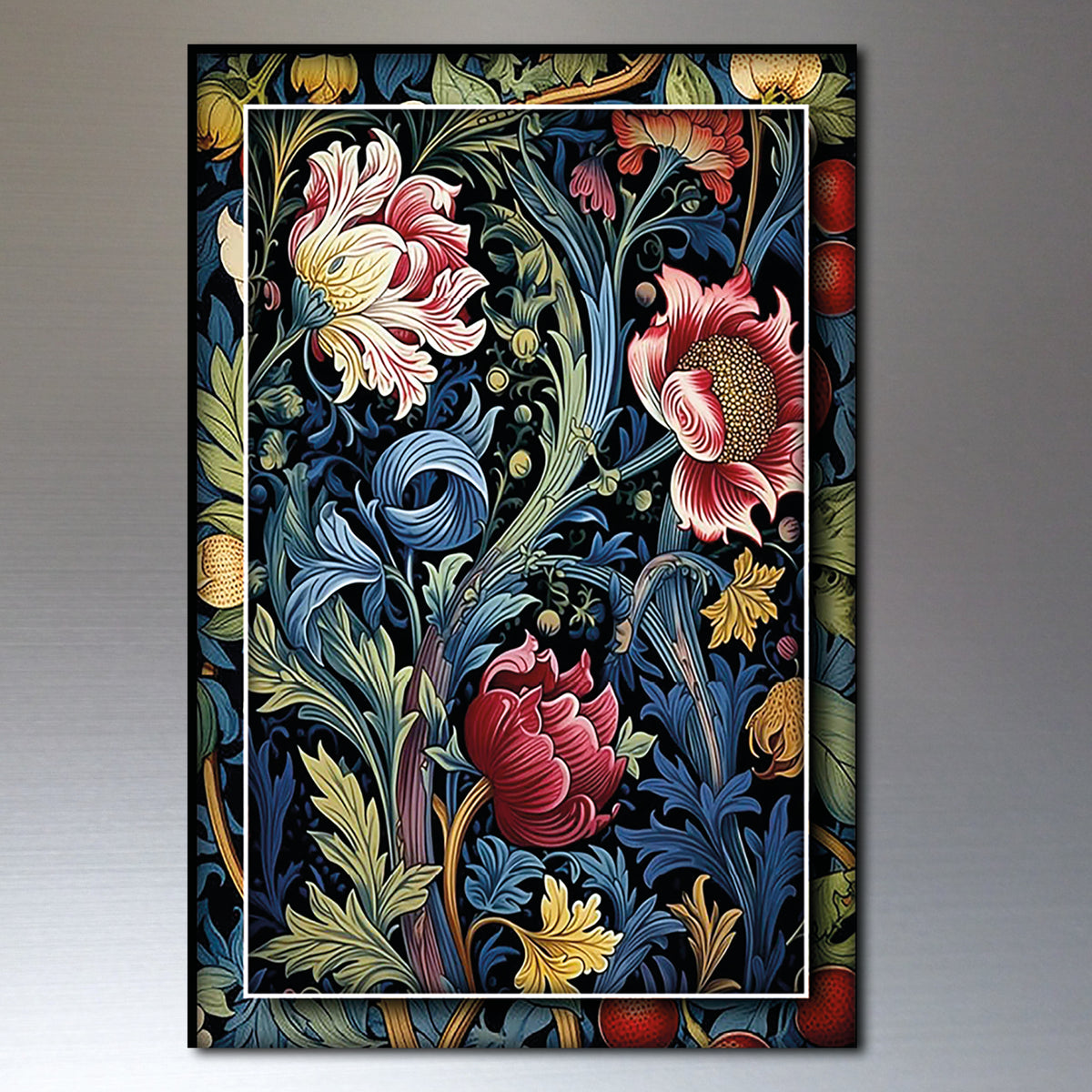 Vintage William Morris Wallpaper Designs Fridge Magnets | Set of 8