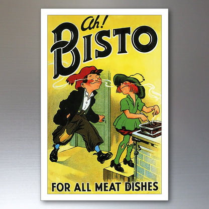 Vintage British Grocery Advertisement Fridge Magnets | Set of 8
