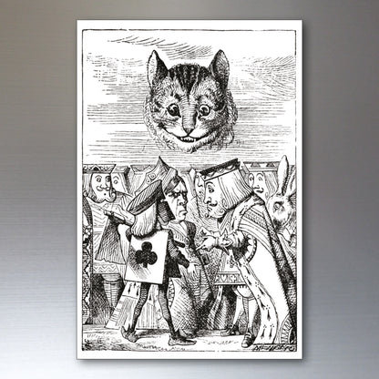 Alice in wonderland vintage illustrations from novel by c s lewis set of 8 fridge magnets