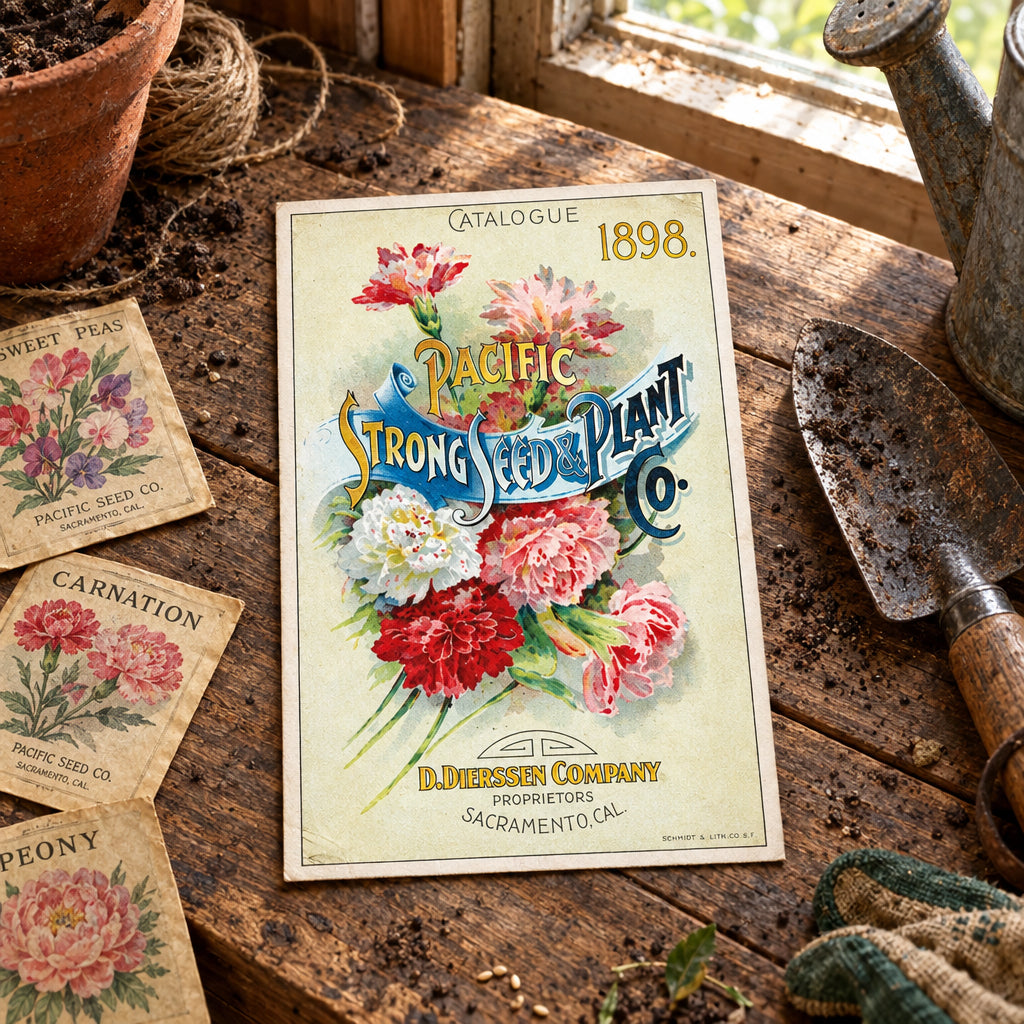 Vintage Gardening Seed Packet Art Postcards | Pack of 8 | No.2