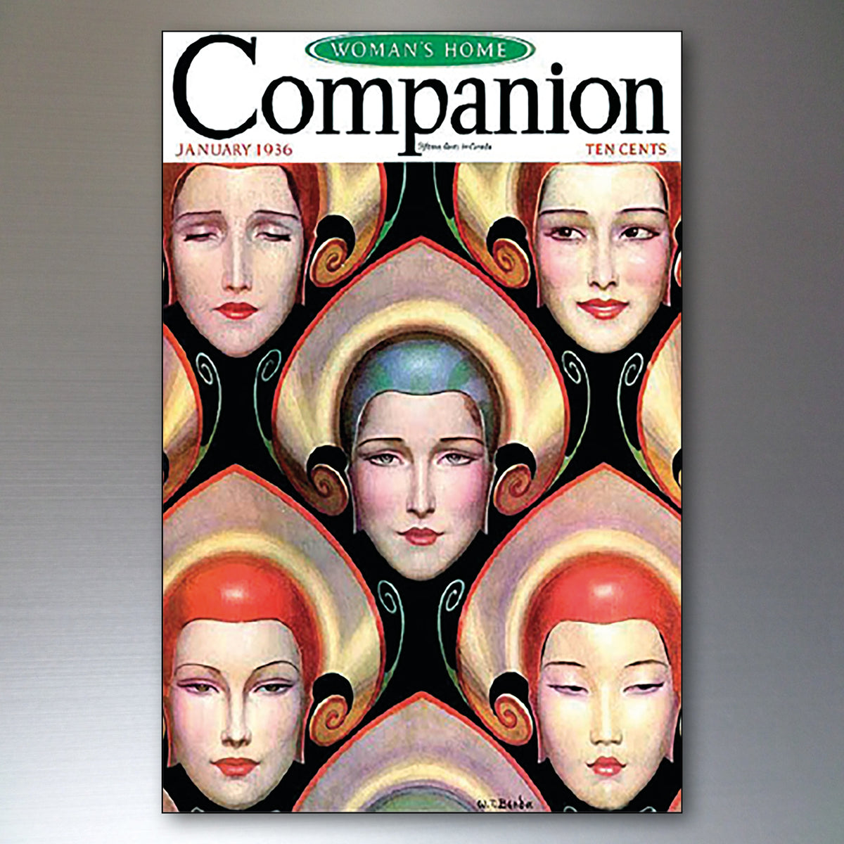 Women's Home Companion Magazine Covers | Fridge Magnets | Set of 8