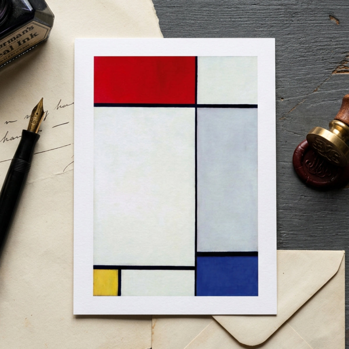 Piet Mondrian Neo-Plasticism Abstract Art Postcards | Set of 8