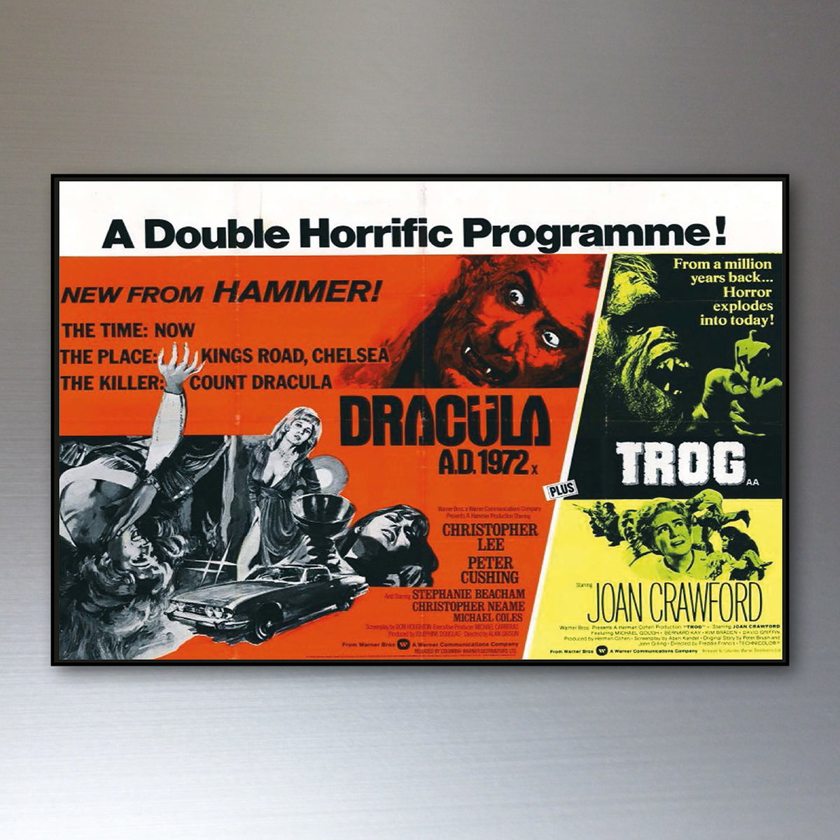 Vintage Hammer Horror Movie Poster Fridge Magnets Set of 8 | Classic Horror Gift | No.1