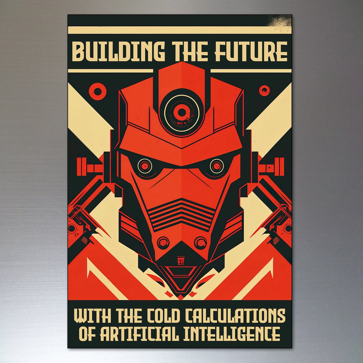 Sci-Fi Robots Futuristic Social Utopia Fridge Magnets | Set of 8