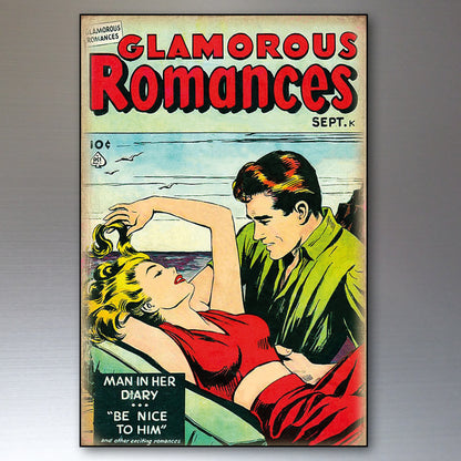 Pop Art Comic Book Strip Romance Vintage | Set of 8 | No.1