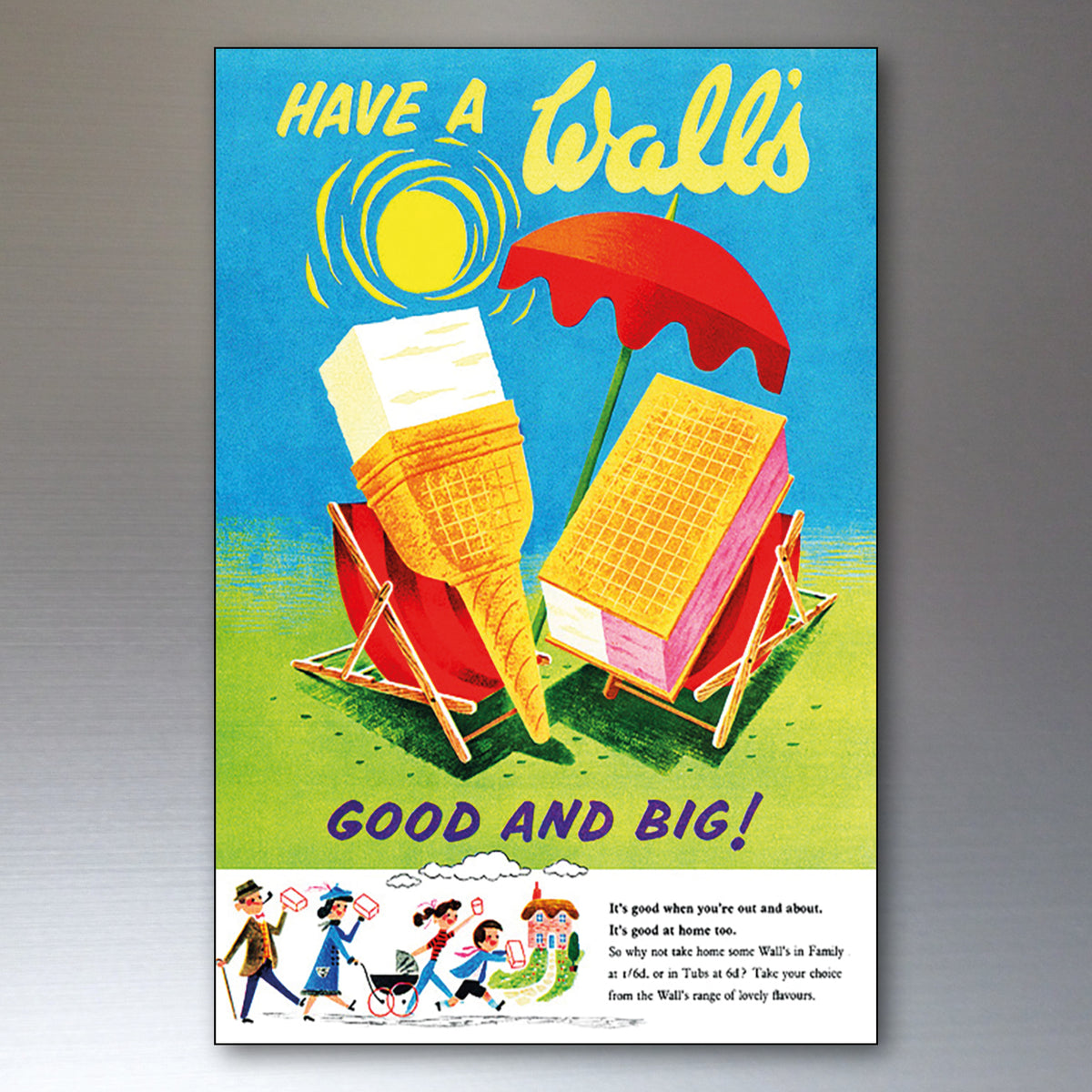Vintage Ice Lolly & Popsicle Fridge Magnets | Set of 8 | No.1