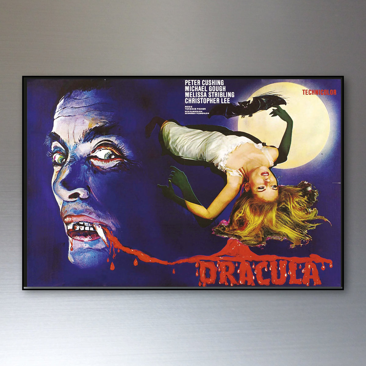 Vintage Hammer Horror Movie Poster Fridge Magnets Set of 8 | Classic Horror Gift | No.1