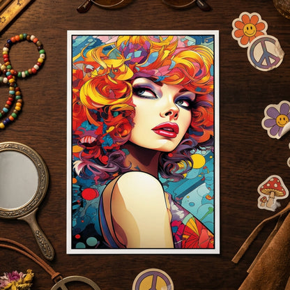 Vintage 1960s Psychedelic Kaleidoscope Postcards | Pack of 8
