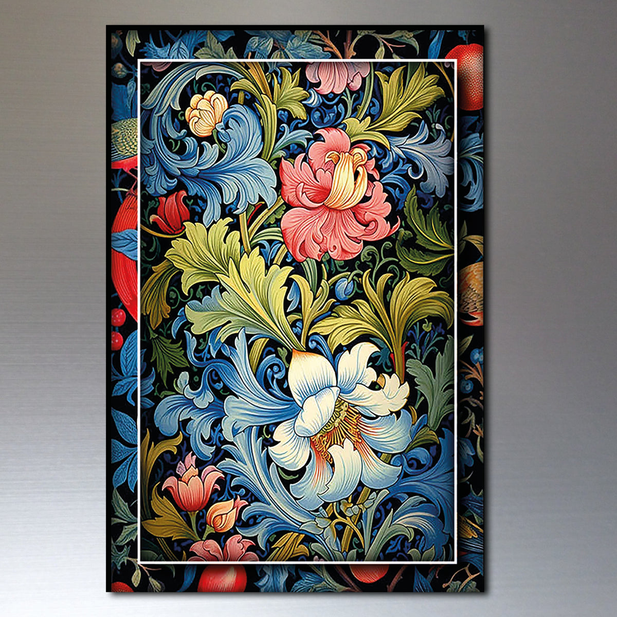 Vintage William Morris Wallpaper Designs Fridge Magnets | Set of 8