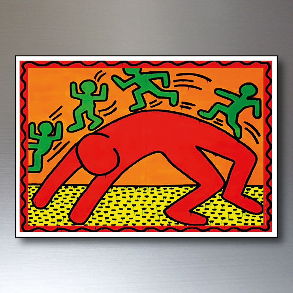 Keith Haring Graffiti Pop Art Fridge Magnets | Set of 8 | No.1
