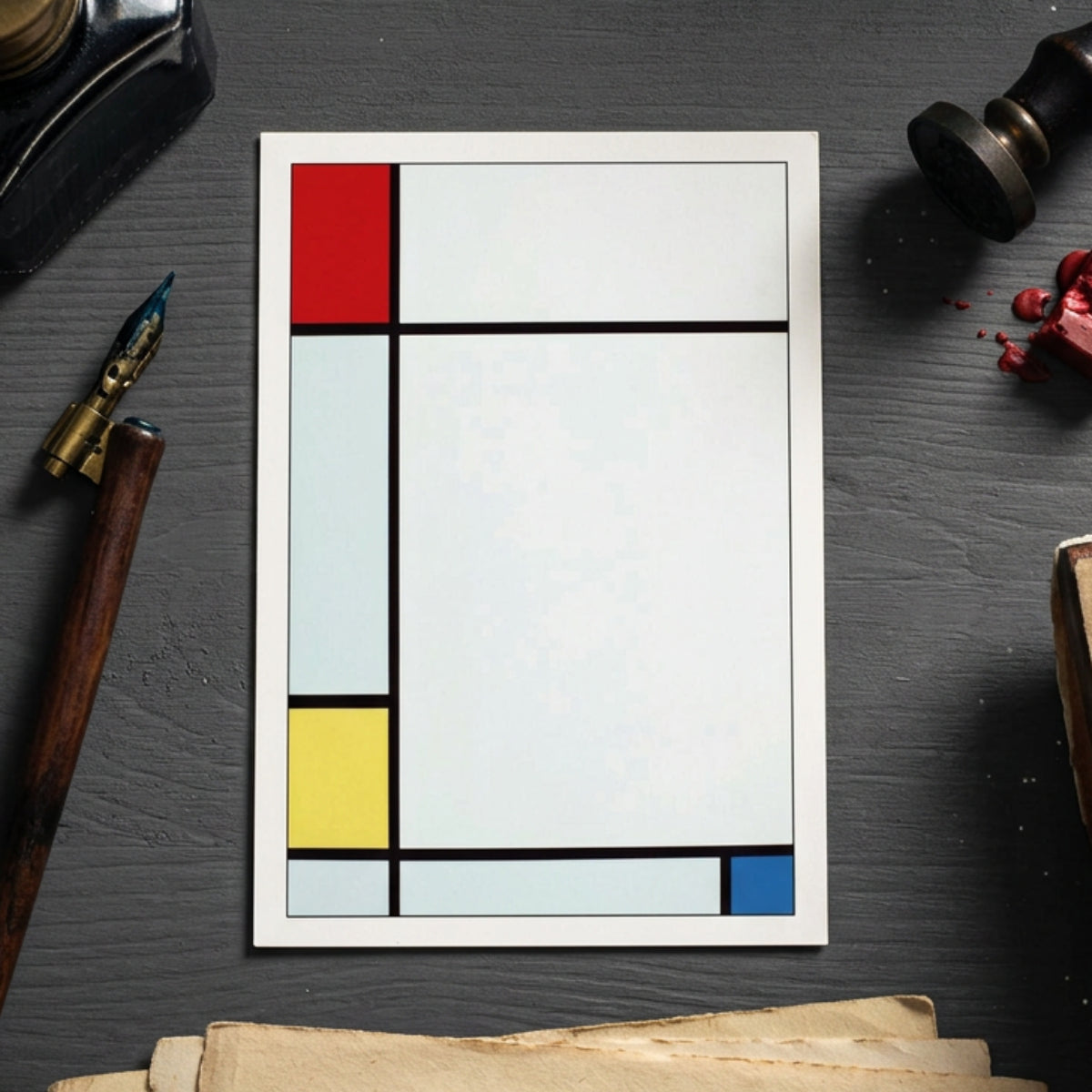 Piet Mondrian Neo-Plasticism Abstract Art Postcards | Set of 8