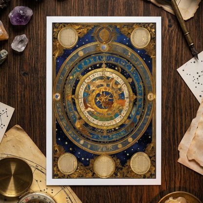 Vintage Mystic Cosmic Zodiac & Evil Eye Postcards | Pack of 8