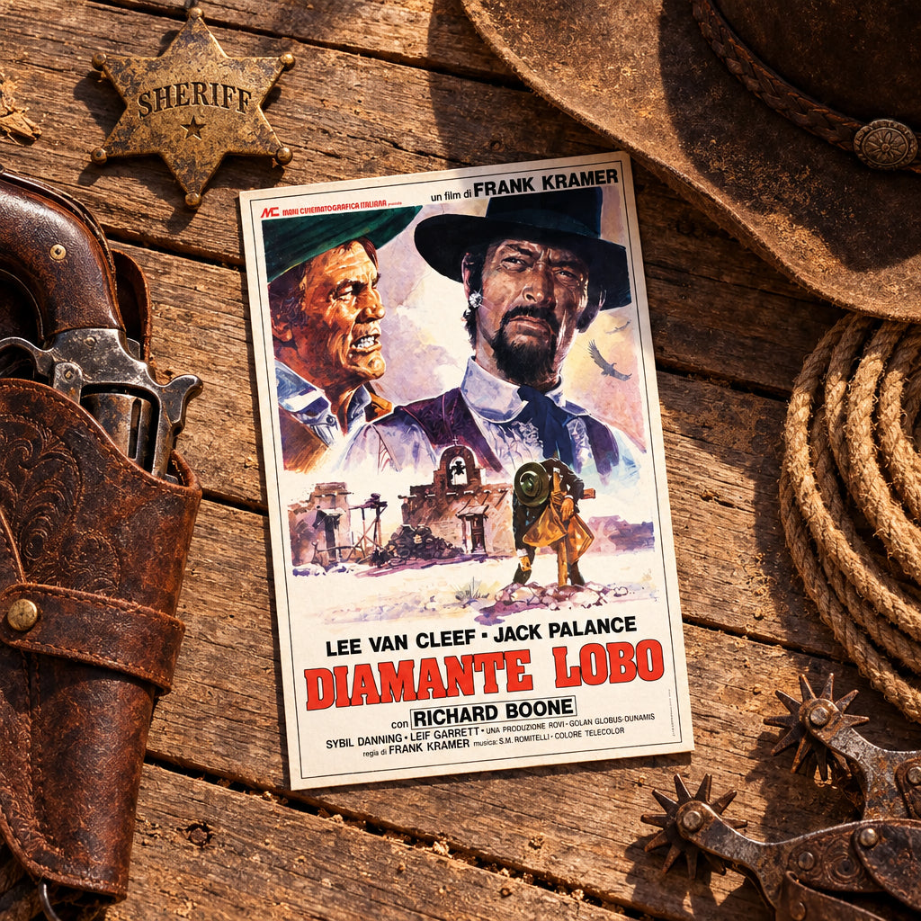 Vintage Spaghetti Western Film Poster Postcards | Pack of 8