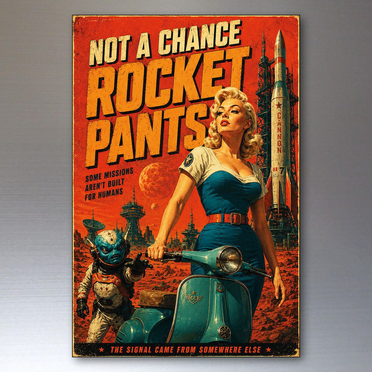Vintage Sci-Fi Comic Book Fridge Magnets | Set of 8 | no.14