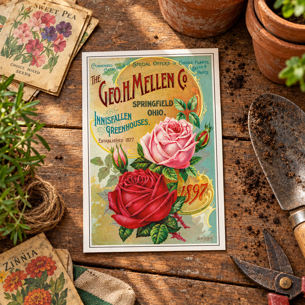 Vintage Gardening Seed Packet Art Postcards | Pack of 8 | No.2
