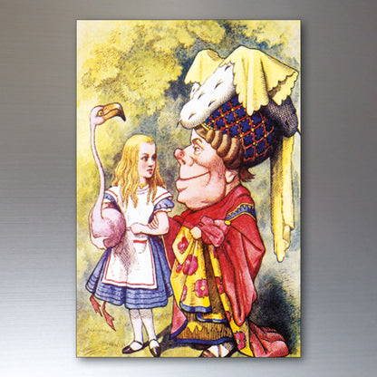 Alice in wonderland vintage illustrations from novel by c s lewis set of 8 fridge magnets
