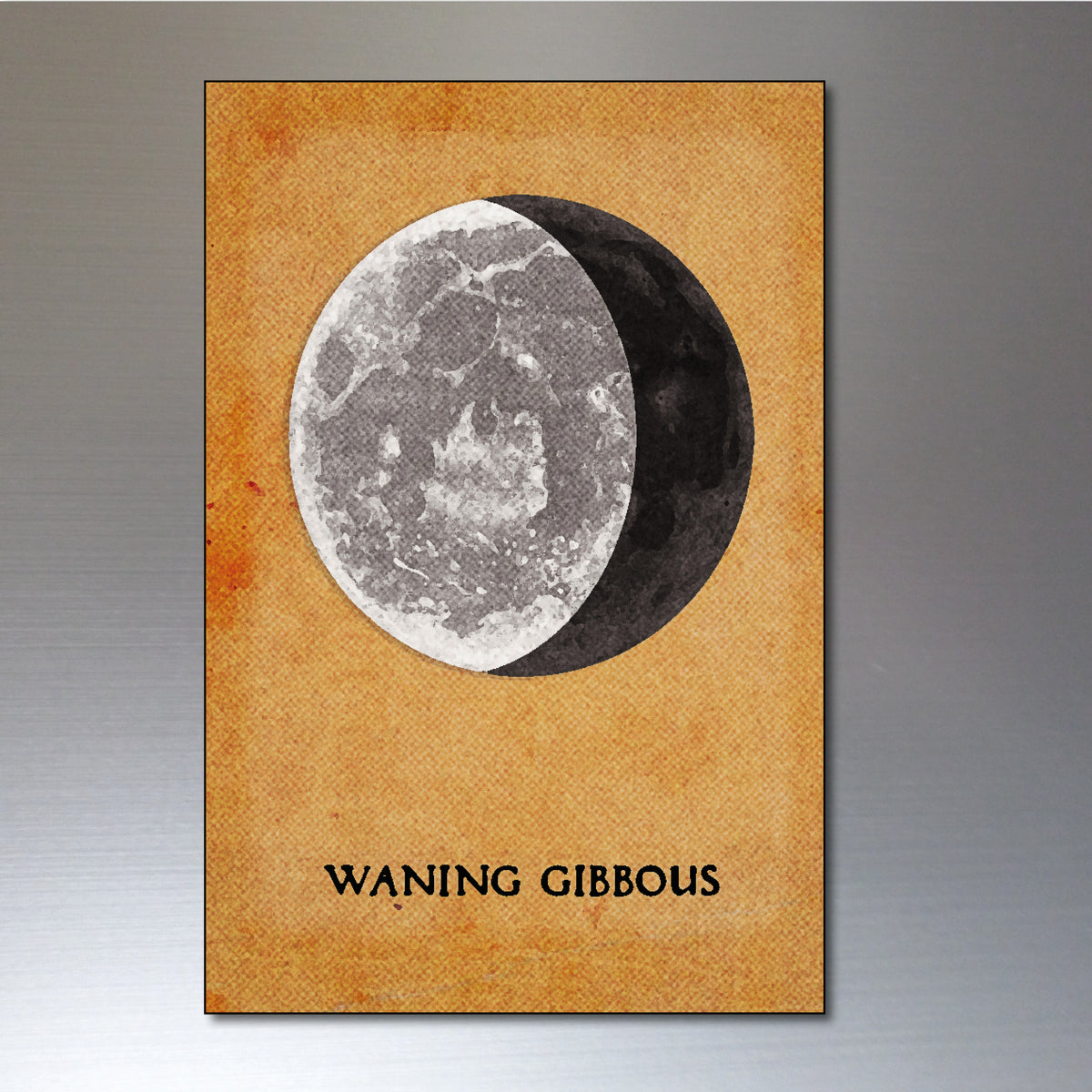 Vintage Moon Phases & Lunar Eclipse Illustrations | Fridge Magnets Set of 8