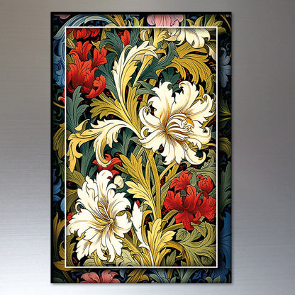 Vintage William Morris Wallpaper Designs Fridge Magnets | Set of 8