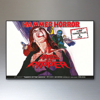 Vintage Hammer Horror Movie Poster Fridge Magnets Set of 8 | Classic Horror Gift | No.1