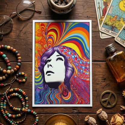 Vintage 1960s Psychedelic Kaleidoscope Postcards | Pack of 8