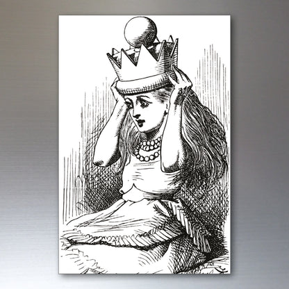 Alice in wonderland vintage illustrations from novel by c s lewis set of 8 fridge magnets