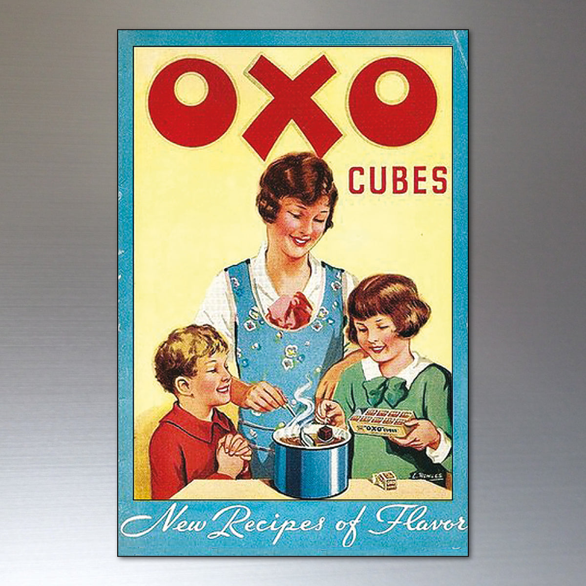 Vintage Advertising Artwork Fridge Magnets | Set of 8