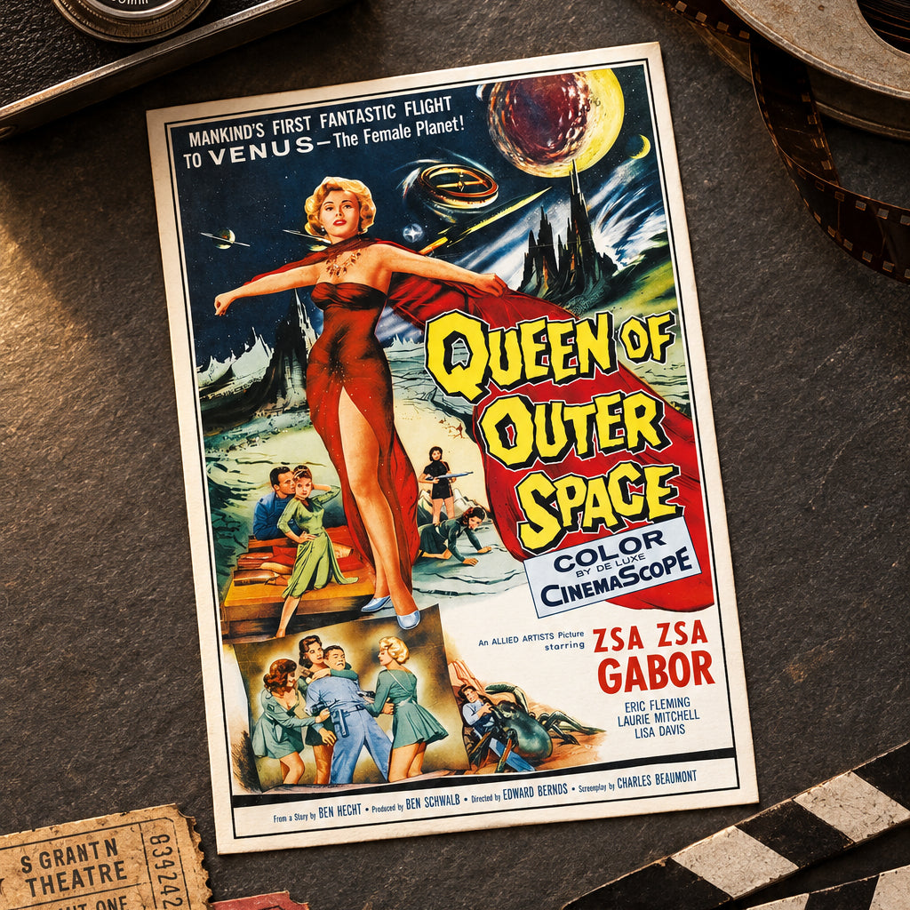 Vintage B Movie Film Poster Postcards | Pack of 8 | No.1