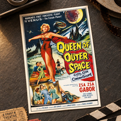 Vintage B Movie Film Poster Postcards | Pack of 8 | No.1
