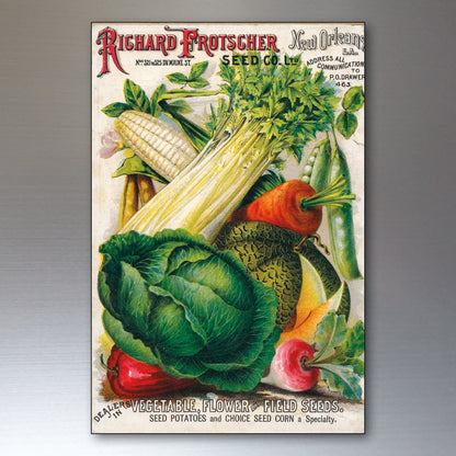 Vintage Botanical Seed Packet Fridge Magnets | Set of 8 | No.2