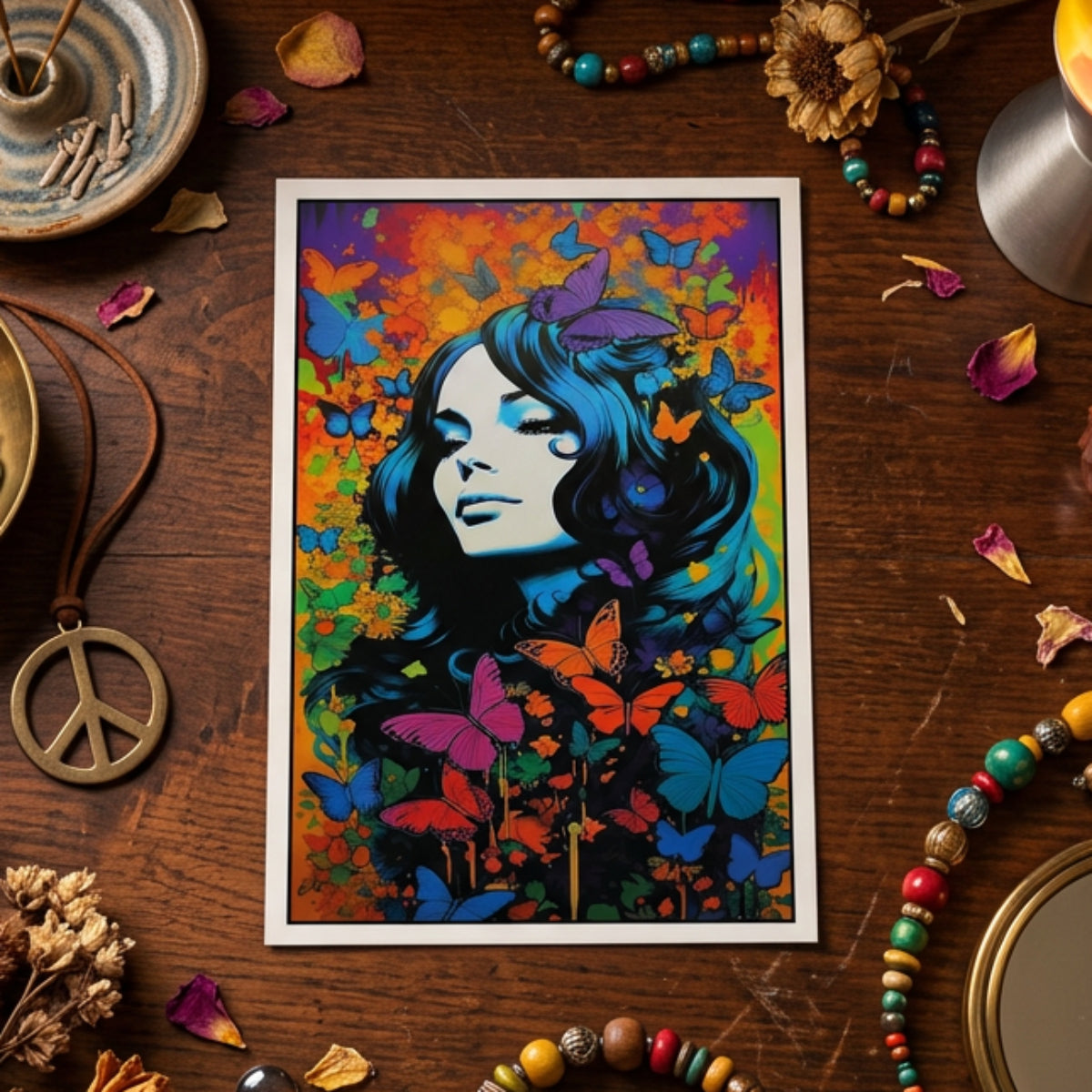 Vintage 1960s Psychedelic Kaleidoscope Postcards | Pack of 8