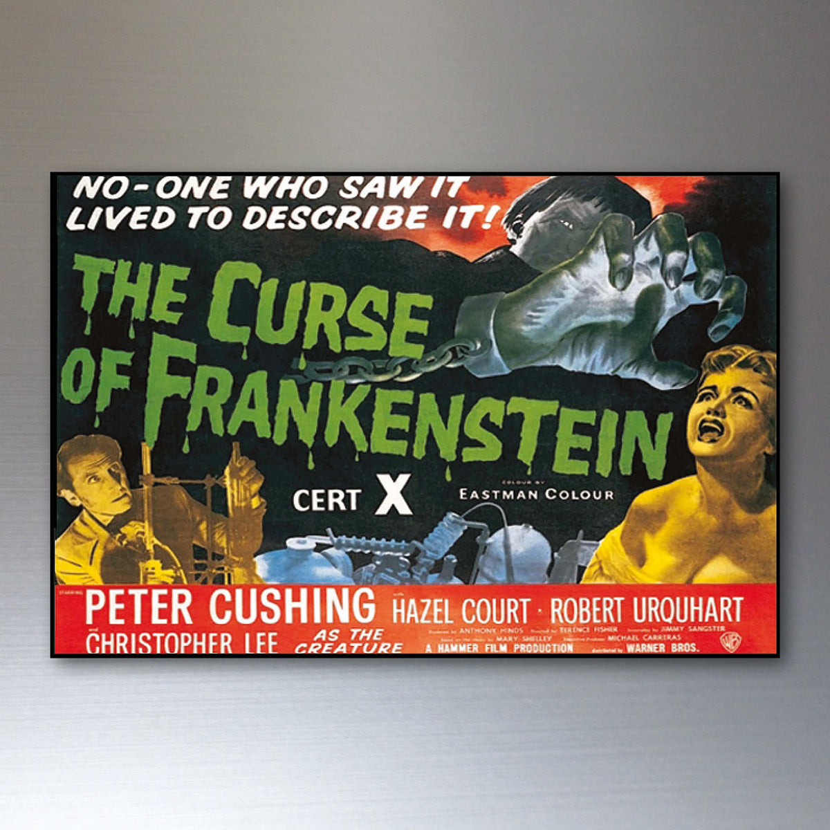 Vintage Hammer Horror Movie Poster Fridge Magnets Set of 8 | Classic Horror Gift | No.1