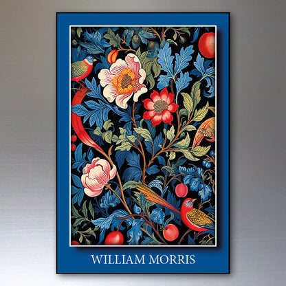 Vintage William Morris Wallpaper Designs Fridge Magnets | Set of 8