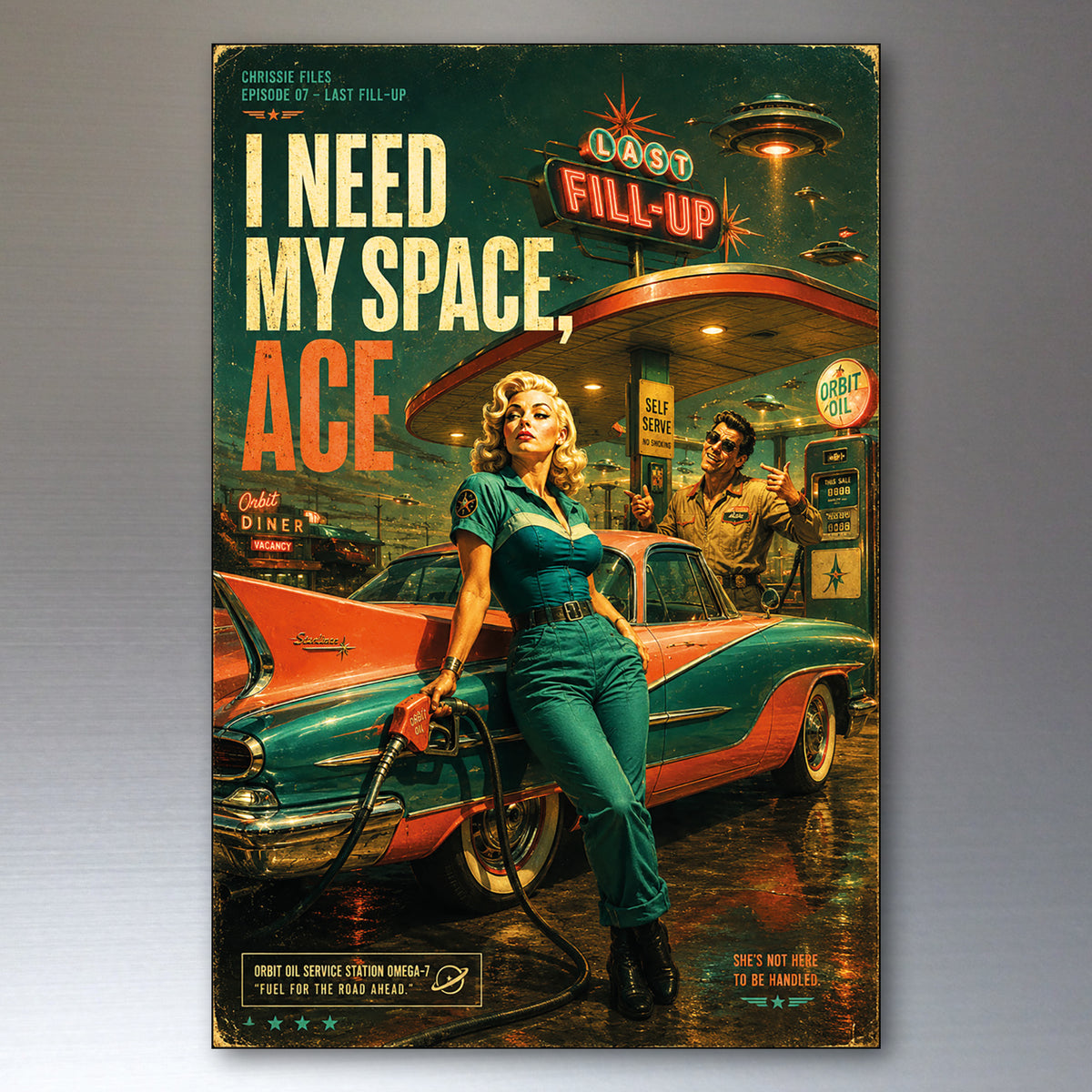 Vintage Sci-Fi Comic Book Fridge Magnets | Set of 8 | no.14