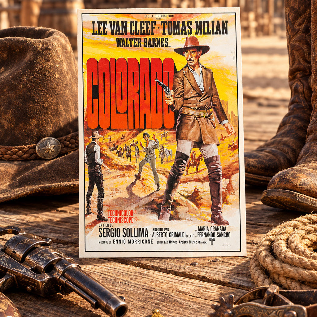 Vintage Spaghetti Western Film Poster Postcards | Pack of 8
