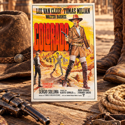 Vintage Spaghetti Western Film Poster Postcards | Pack of 8