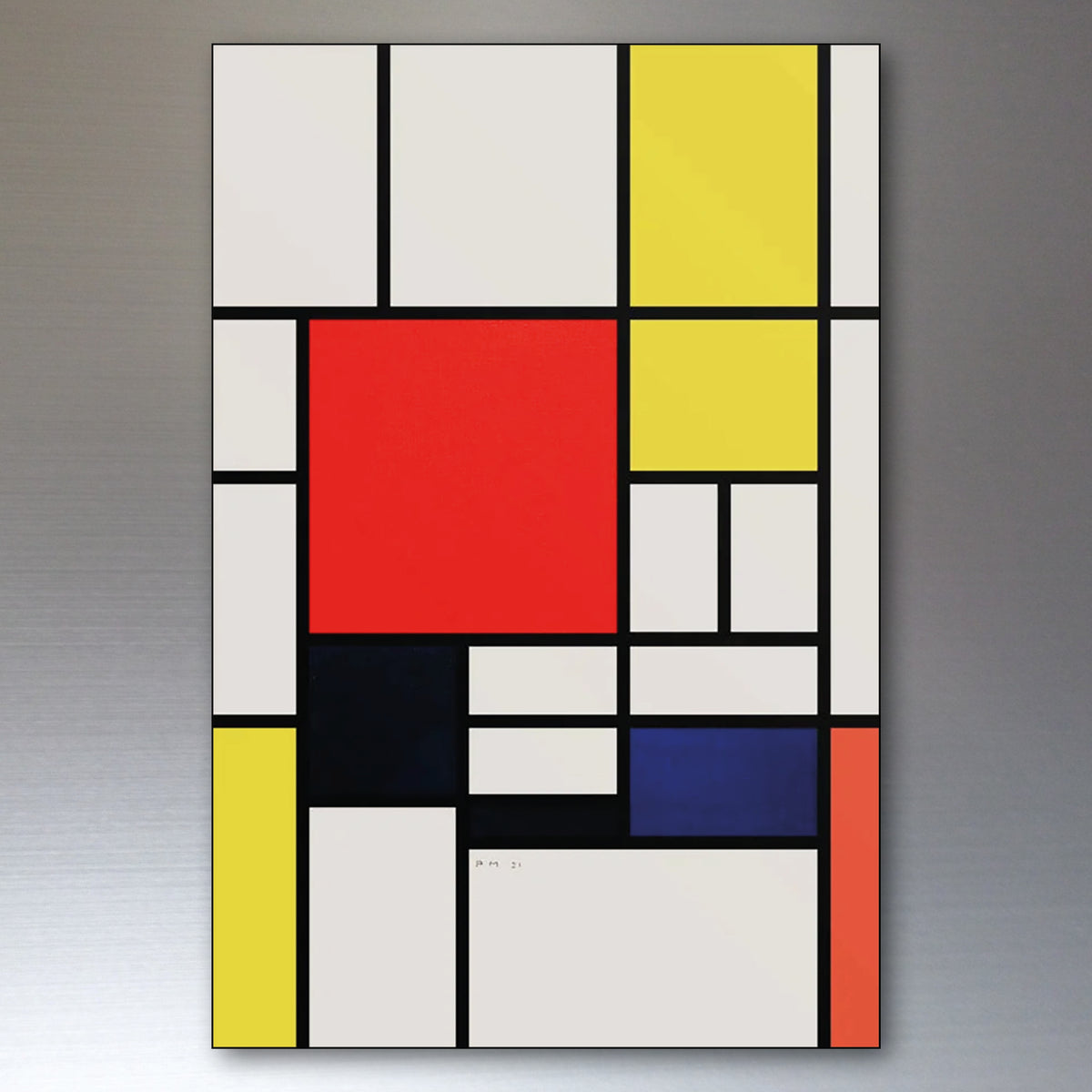 Mondrian Neo-Plasticism Abstract Art Fridge Magnets | Set of 8