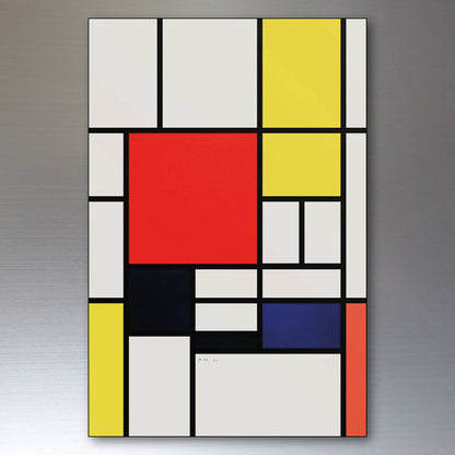 Mondrian Neo-Plasticism Abstract Art Fridge Magnets | Set of 8