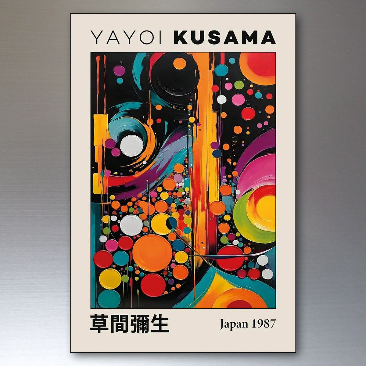 Yayoi Kusama Japanese Pop Art Fridge Magnets | Set of 8