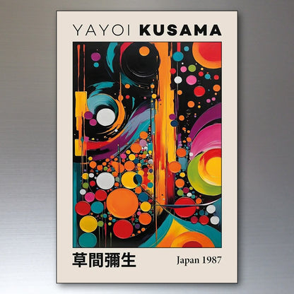 Yayoi Kusama Japanese Pop Art Fridge Magnets | Set of 8