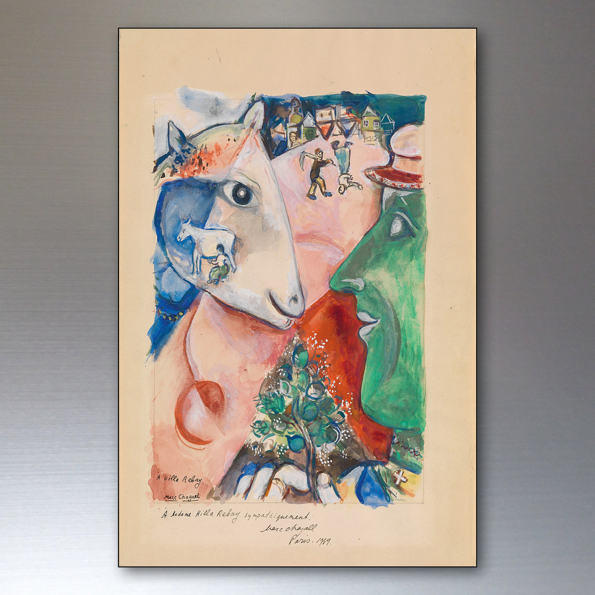 Marc Chagall Famous Paintings Fridge Magnets | Set of 8