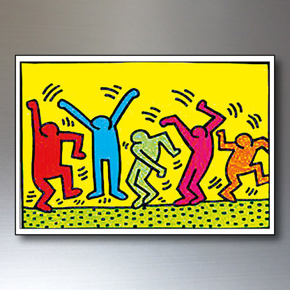 Keith Haring Graffiti Pop Art Fridge Magnets | Set of 8 | No.1