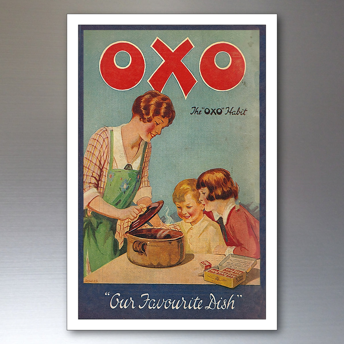 Vintage British Grocery Advertisement Fridge Magnets | Set of 8