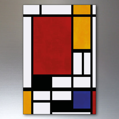 Mondrian Neo-Plasticism Abstract Art Fridge Magnets | Set of 8