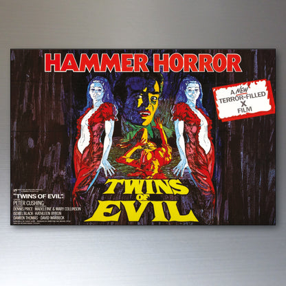 Vintage Hammer Horror Movie Poster Fridge Magnets Set of 8 | Classic Horror Gift | No.2