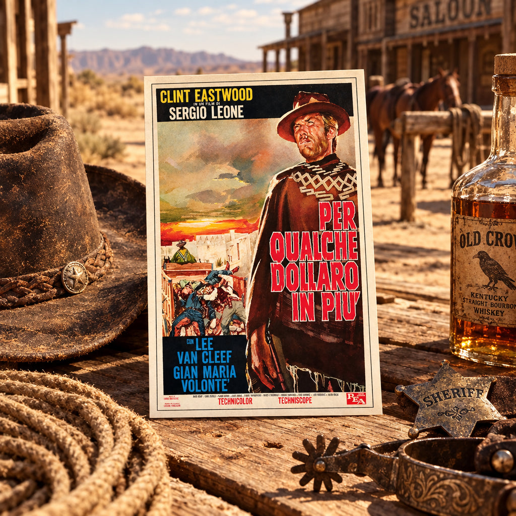 Vintage Spaghetti Western Film Poster Postcards | Pack of 8