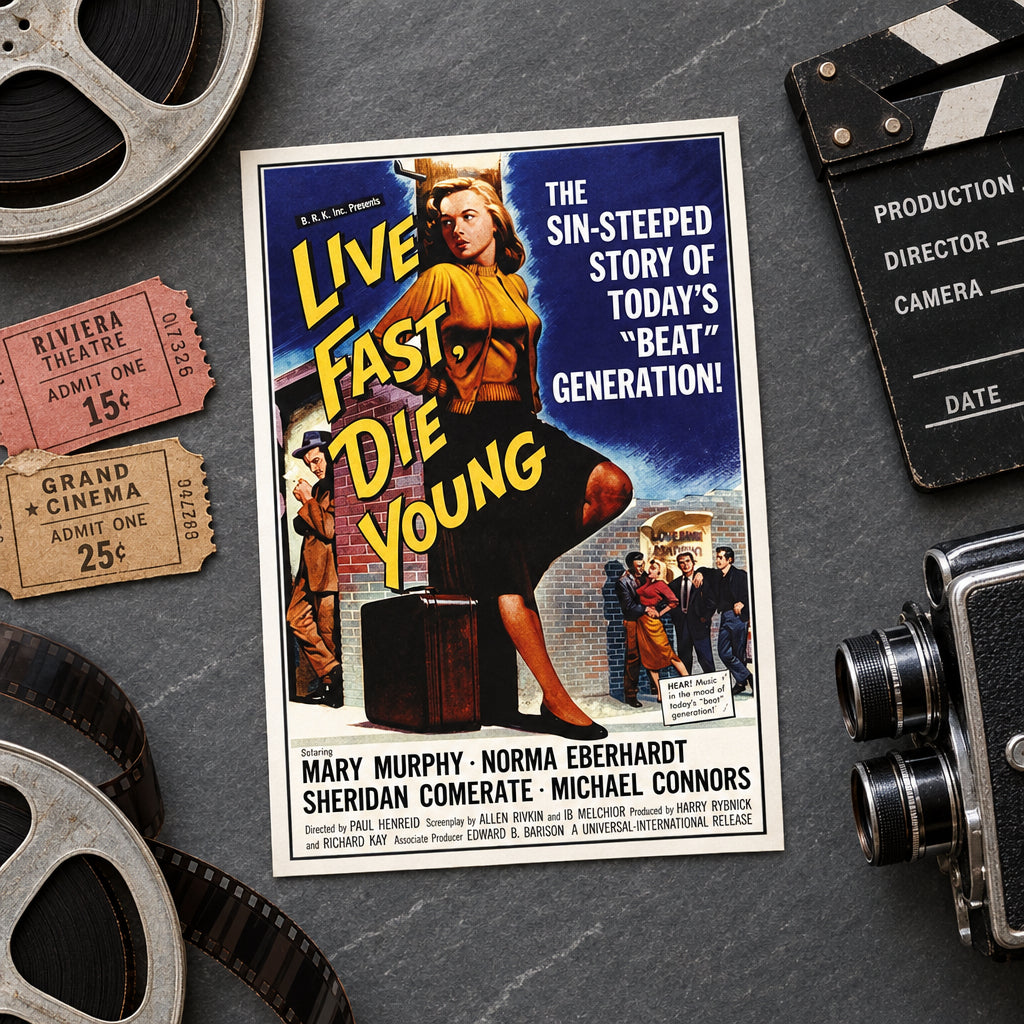 Vintage B Movie Film Poster Postcards | Pack of 8 | No.1