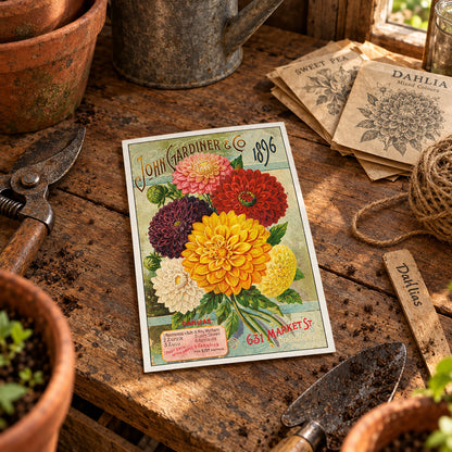Vintage Gardening Seed Packet Art Postcards | Pack of 8 | No.2